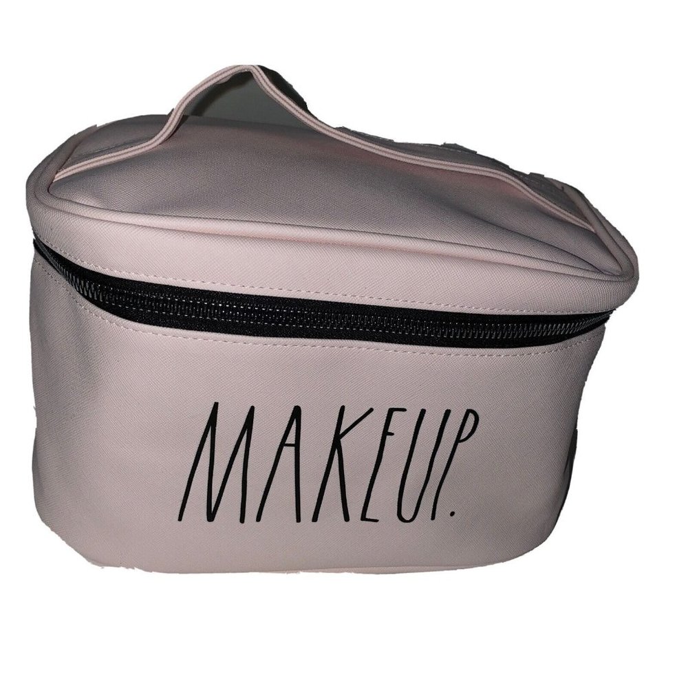 Rae Dunn Large Makeup Cosmetic Bag In Pink